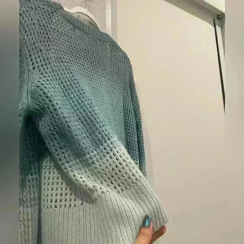 NWT ATM ANTHONY THOMAS MELILLO
Gradient Open-Knit Cardigan Amalfi Combo Sz M - Picture 5 of 8